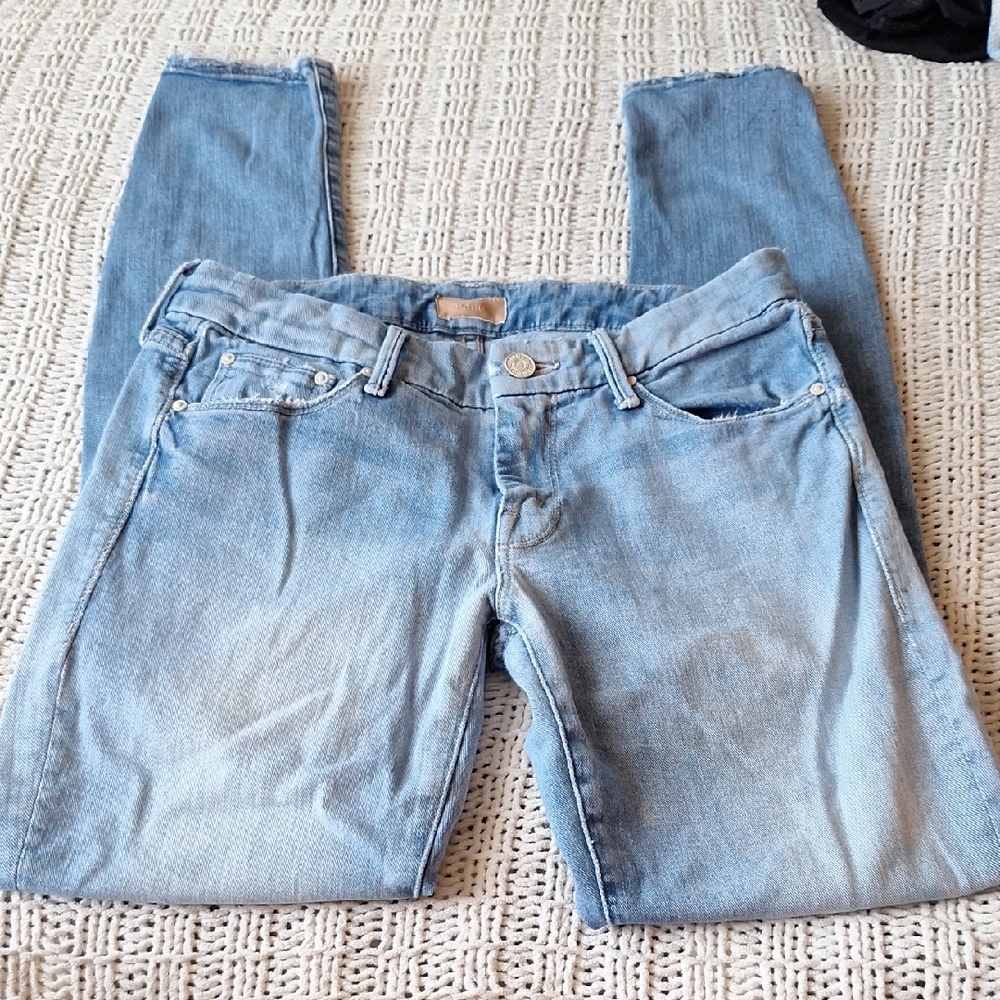MOTHER Light Blue Skinny Jeans